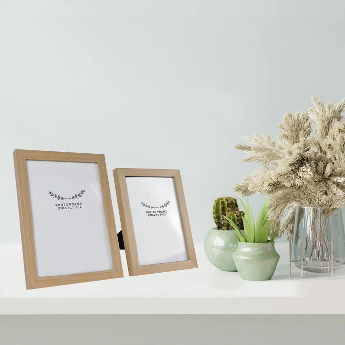 Aberto Design Set de 2 Marcos de Fotos Naturales (10x15 cm y 13x18 cm) Aberto Design Set de 2 Marcos de Fotos Naturales (10x15 cm y 13x18 cm)